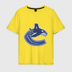 Футболка оверсайз мужская Vancouver Canucks, цвет: желтый