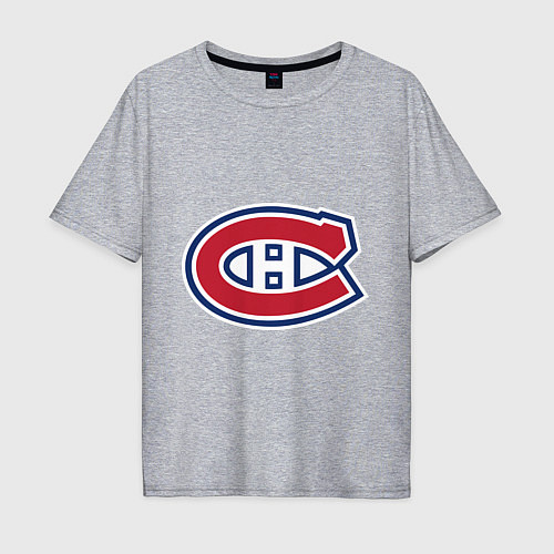 Мужская футболка оверсайз Montreal Canadiens / Меланж – фото 1