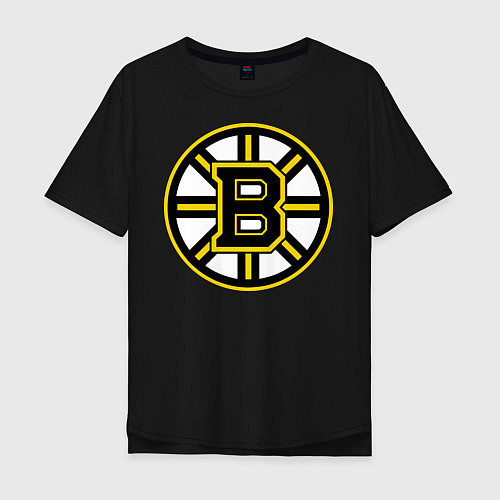 Мужская футболка оверсайз Boston Bruins / Черный – фото 1