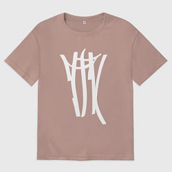 Футболка оверсайз мужская ТГК, цвет: пыльно-розовый