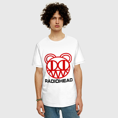 Мужская футболка оверсайз Radiohead / Белый – фото 3