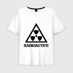 Футболка оверсайз мужская Radioactive, цвет: белый