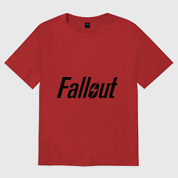 Футболка оверсайз мужская Fallout, цвет: красный