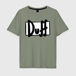 Футболка оверсайз мужская Duff, цвет: авокадо