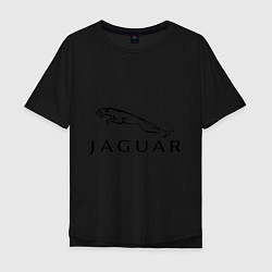 Футболка оверсайз мужская Jaguar, цвет: черный