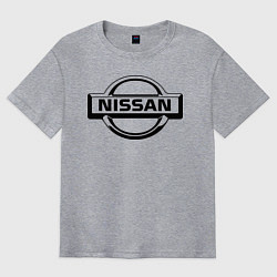 Футболка оверсайз мужская Nissan club, цвет: меланж