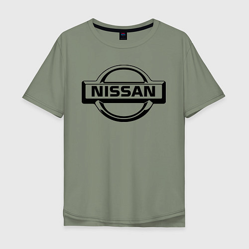 Мужская футболка оверсайз Nissan club / Авокадо – фото 1