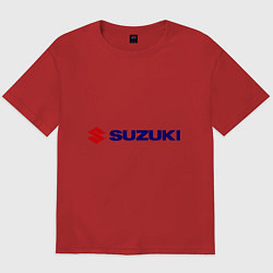 Футболка оверсайз мужская Suzuki, цвет: красный
