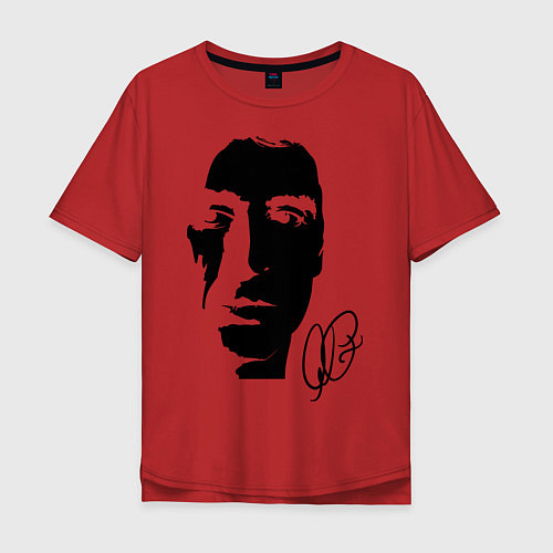 Мужская футболка оверсайз Аль Пачино / Красный – фото 1