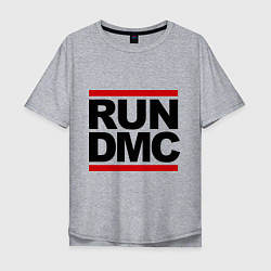 Футболка оверсайз мужская Run DMC, цвет: меланж