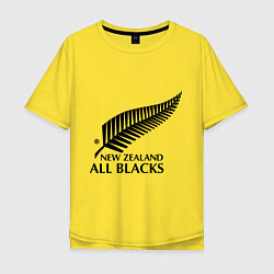 Футболка оверсайз мужская New Zeland: All blacks, цвет: желтый
