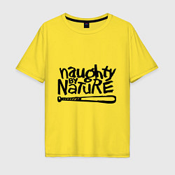 Футболка оверсайз мужская Naughty by nature, цвет: желтый
