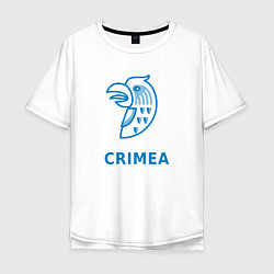 Футболка оверсайз мужская Crimea, цвет: белый