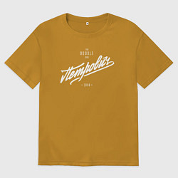 Футболка оверсайз мужская Петрович/Doodle Bro, цвет: горчичный