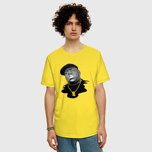 Мужская футболка оверсайз The Notorious BIG / Желтый – фото 3