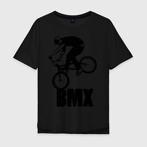 Мужская футболка оверсайз BMX 3 / Черный – фото 1