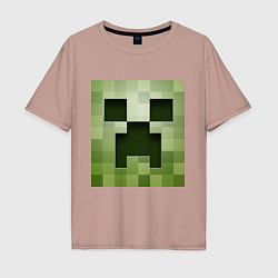 Мужская футболка оверсайз Мinecraft creeper