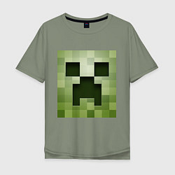 Мужская футболка оверсайз Мinecraft creeper