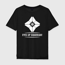 Футболка оверсайз мужская Eyes Up Guardian, цвет: черный