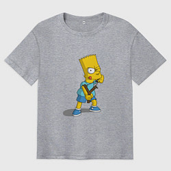 Футболка оверсайз мужская Bad Bart, цвет: меланж