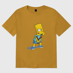 Футболка оверсайз мужская Bad Bart, цвет: горчичный