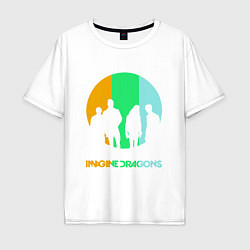 Футболка оверсайз мужская Imagine Dragons: Evolve, цвет: белый