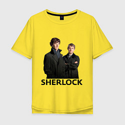 Мужская футболка оверсайз Sherlock