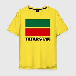 Футболка оверсайз мужская Флаг Татарстана, цвет: желтый