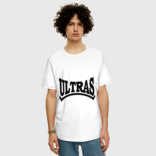 Мужская футболка оверсайз Ultras / Белый – фото 3