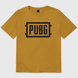 Футболка оверсайз мужская PUBG, цвет: горчичный