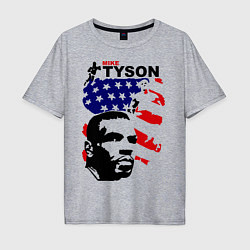 Футболка оверсайз мужская Mike Tyson: USA Boxing, цвет: меланж