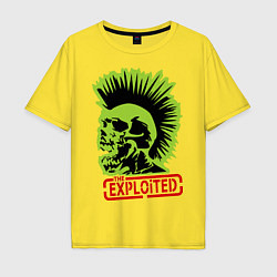 Футболка оверсайз мужская The Exploited, цвет: желтый