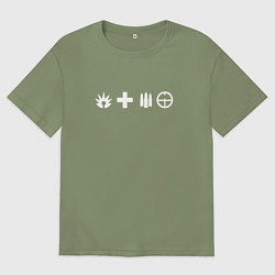 Футболка оверсайз мужская Battlefield Choice, цвет: авокадо