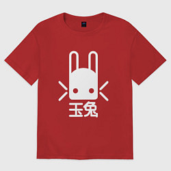 Футболка оверсайз мужская Destiny Rabbit, цвет: красный