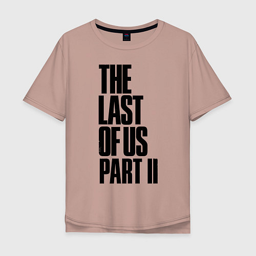 Мужская футболка оверсайз The Last of Us: Part II / Пыльно-розовый – фото 1