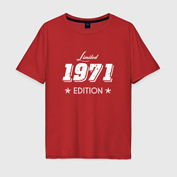 Футболка оверсайз мужская Limited Edition 1971, цвет: красный
