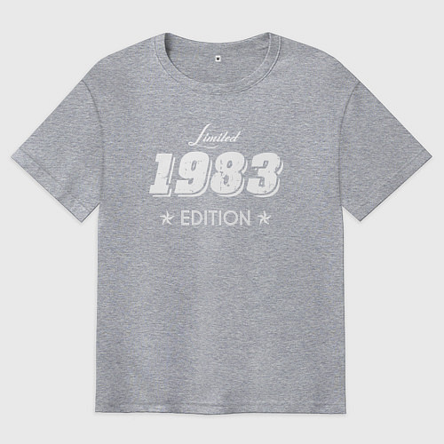 Мужская футболка оверсайз Limited Edition 1983 / Меланж – фото 1