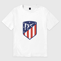 Футболка оверсайз мужская Atletico Madrid, цвет: белый