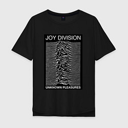 Футболка оверсайз мужская Joy Division: Unknown Pleasures, цвет: черный