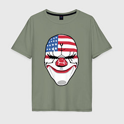 Футболка оверсайз мужская American Mask, цвет: авокадо