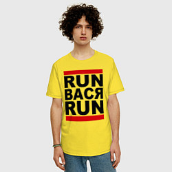 Футболка оверсайз мужская Run Вася Run, цвет: желтый — фото 2