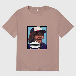 Футболка оверсайз мужская Очень странные дела, цвет: пыльно-розовый