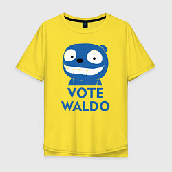 Футболка оверсайз мужская Vote Waldo, цвет: желтый