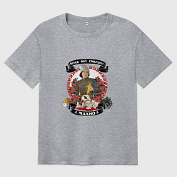 Футболка оверсайз мужская Махно Нестор Иванович, цвет: меланж