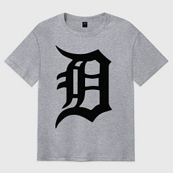 Футболка оверсайз мужская Detroit Tigers, цвет: меланж