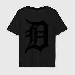Футболка оверсайз мужская Detroit Tigers, цвет: черный