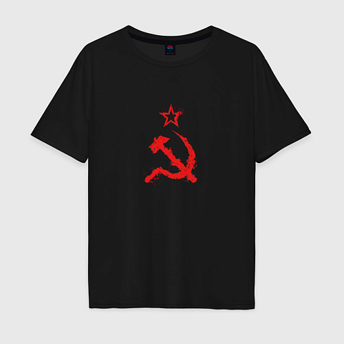 Мужская футболка оверсайз Atomic Heart: СССР / Черный – фото 1