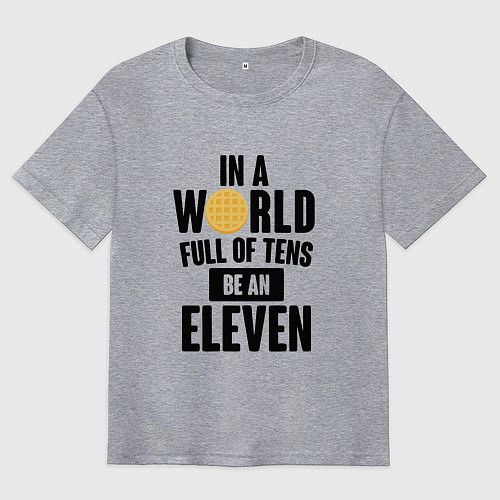 Мужская футболка оверсайз Be A Eleven / Меланж – фото 1