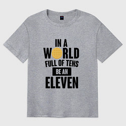 Футболка оверсайз мужская Be A Eleven, цвет: меланж