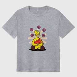 Футболка оверсайз мужская Homer Relax, цвет: меланж